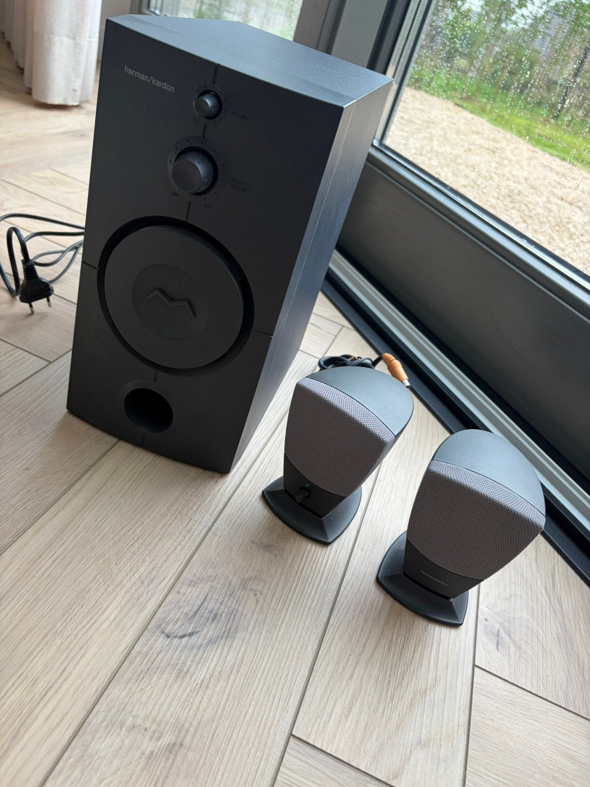Te koop: Harman/Kardon luidsprekerset voor computer!!, Ophalen, Inclusief kabels, Speakerset, Zo goed als nieuw