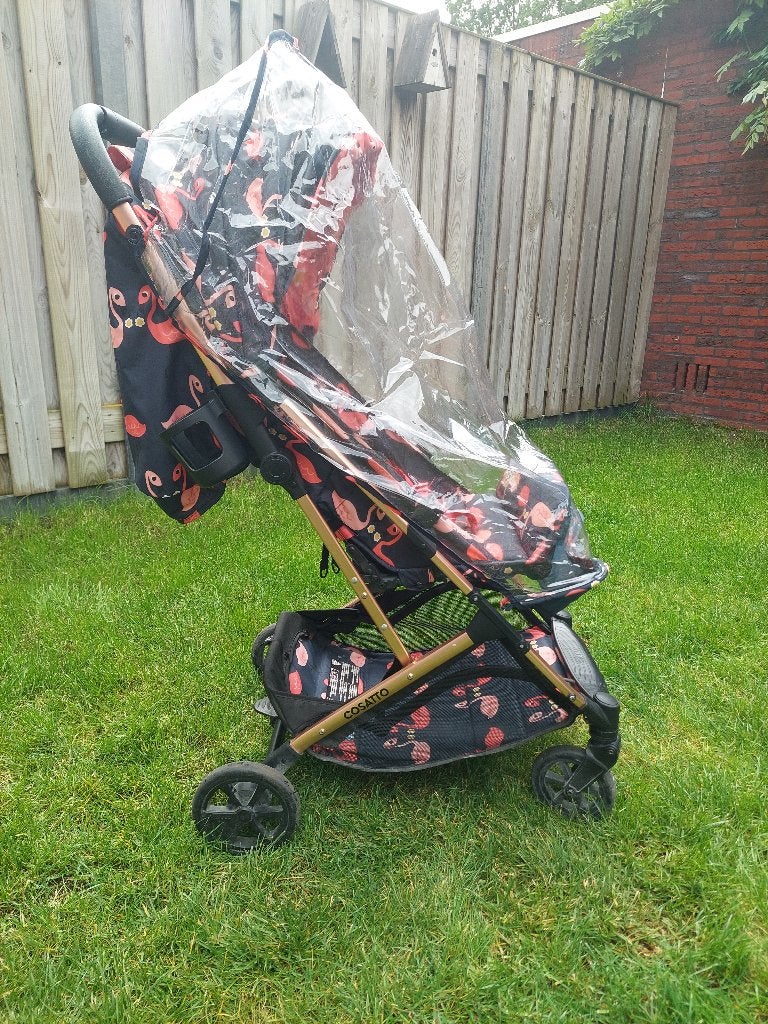 Cosatto Woosh 3 Buggy - Pretty Flamingo, Kinderen en Baby's, Buggy's, Ophalen, Gebruikt, Overige merken, Verstelbare rugleuning