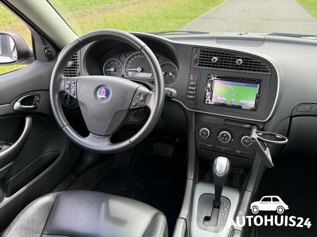 Saab 9-3 Sport Sedan 1.8t Linear MY2011 AUT|1-EIG|LEDER|XENO, 1998 cc, Gebruikt, Zwart, 4 cilinders