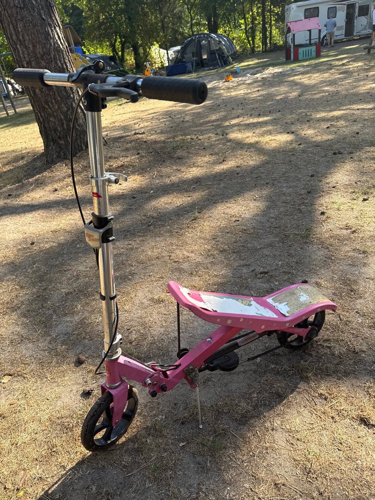 Roze spacescooter, Fietsen en Brommers, Steps, Ophalen, Gebruikt, Gewone step