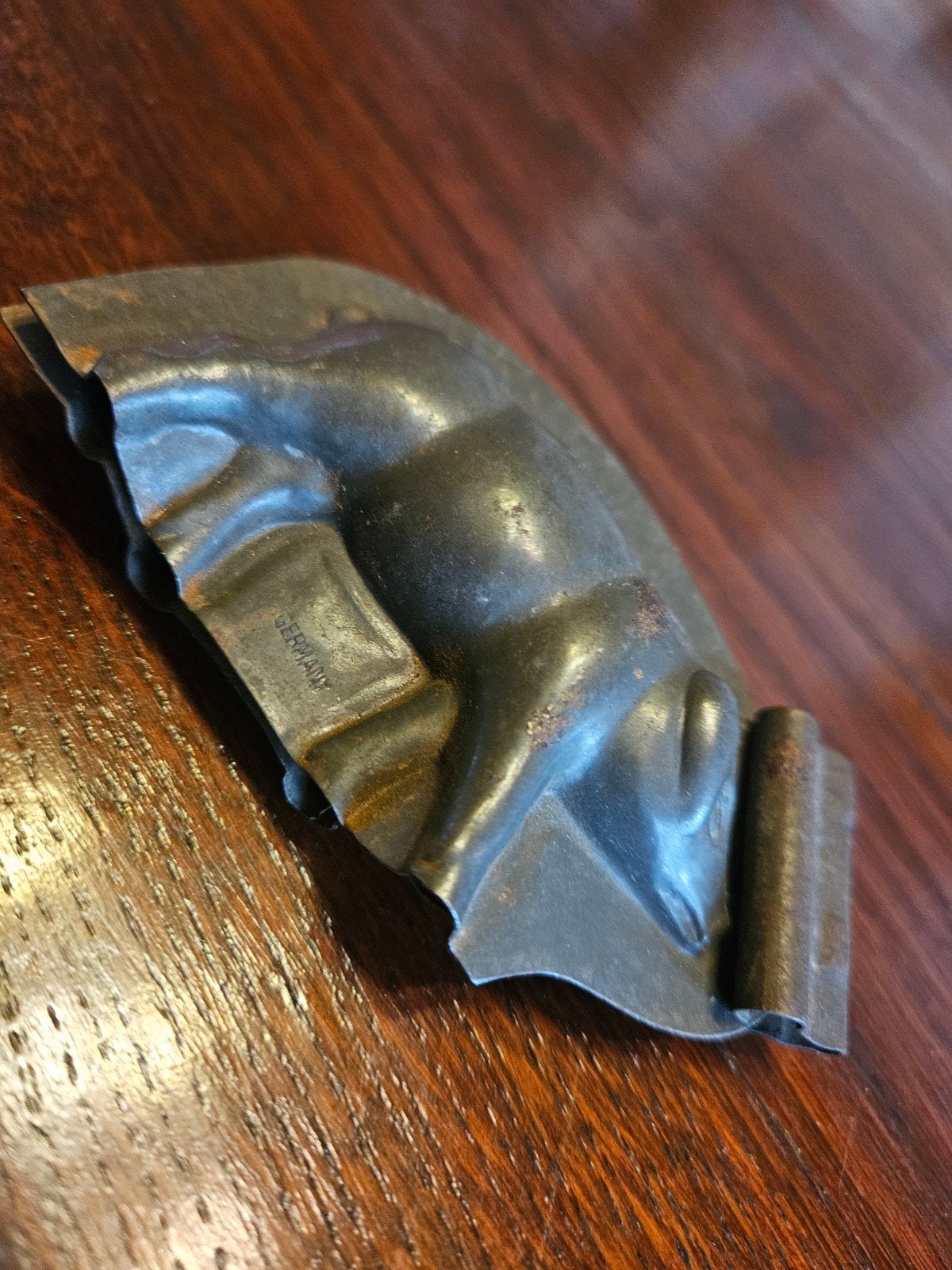 Antieke blikken chocoladevorm - Varken, Antiek en Kunst, Ophalen of Verzenden