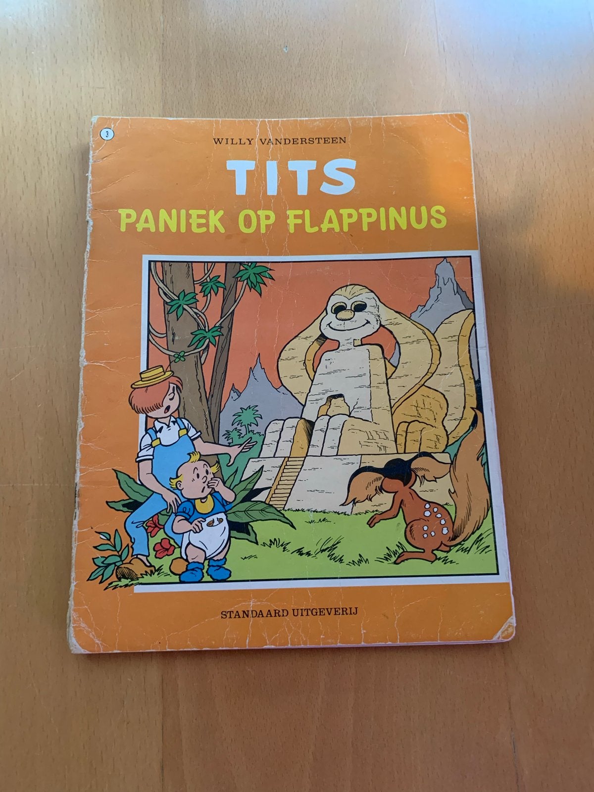 Tits: Paniek op Flappinus - Willy Vandersteen stripboek, Eén stripboek, Ophalen of Verzenden, Gelezen