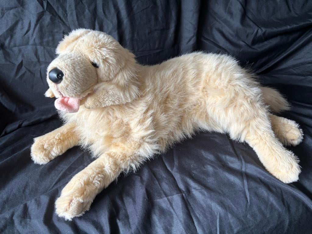 Verzwaringsknuffel,golden retriever., Zo goed als nieuw, Middelgroot (20 tot 80 cm), Beige, Hond