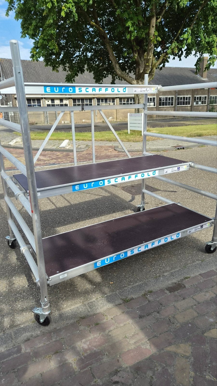 Te koop nieuwe brede Kamersteiger, Nieuw, Ophalen of Verzenden, Euroscaffold, Rolsteiger of Kamersteiger