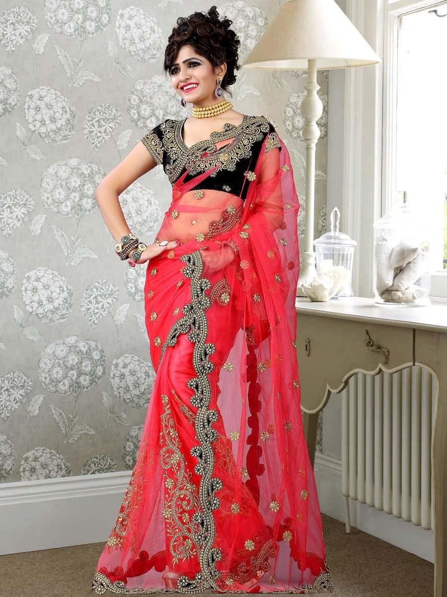 Prachtige Indiase Saree met gouden borduursels, Overige kleuren, Zo goed als nieuw, Onder de knie, Ophalen
