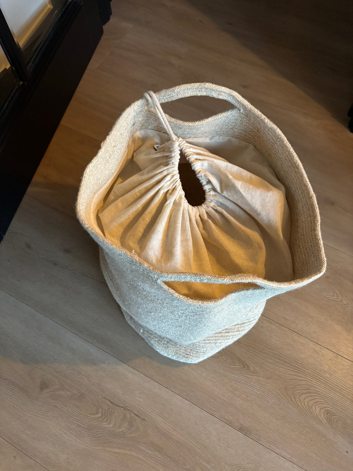 Juten Waszak of knuffelzak opberger, Ophalen of Verzenden, Zo goed als nieuw, Rechthoekig