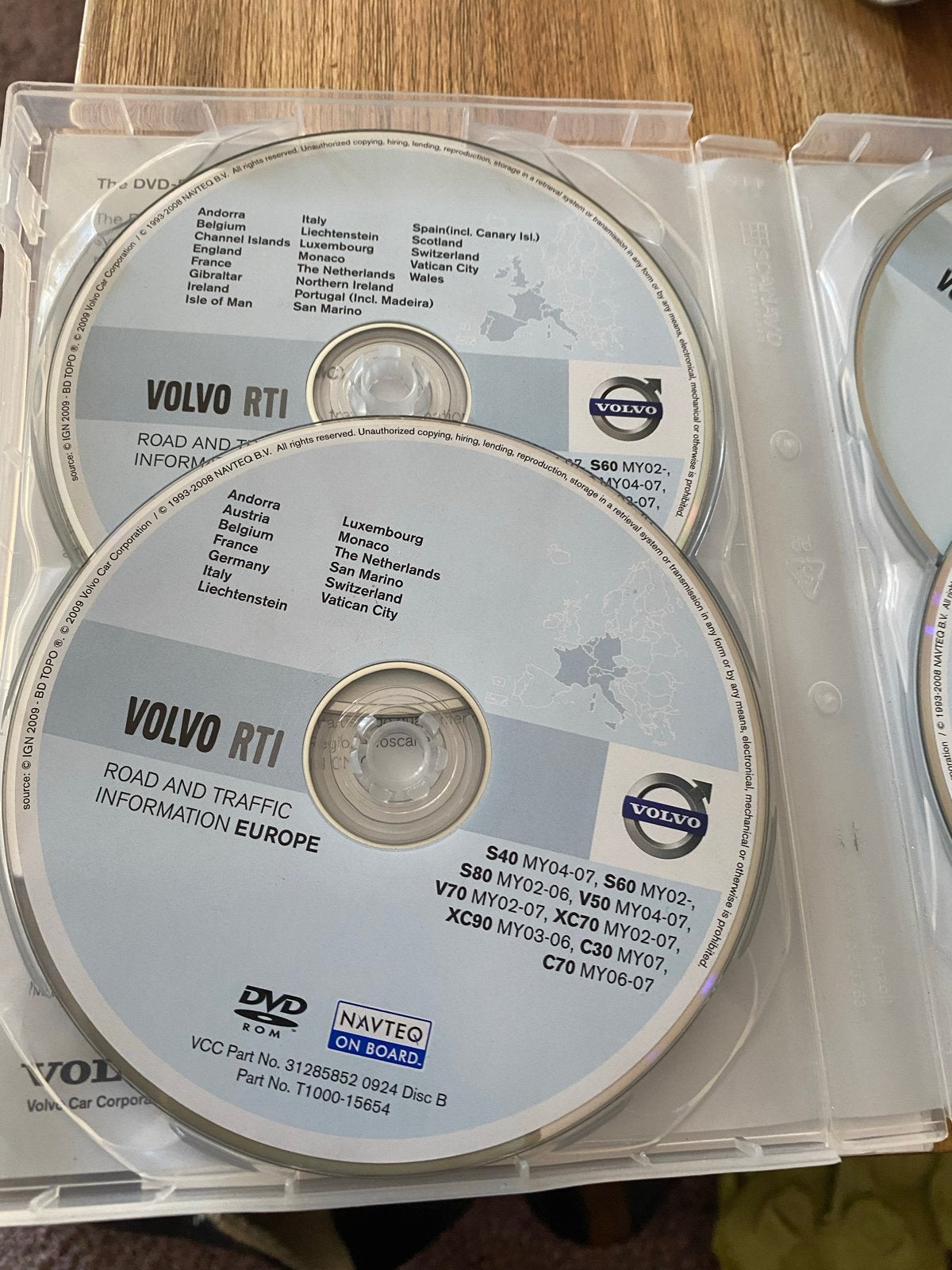 Navigatie CD- Roms Europa voor Volvo RTI (Road and Traffic), Ophalen of Verzenden, Gebruikt