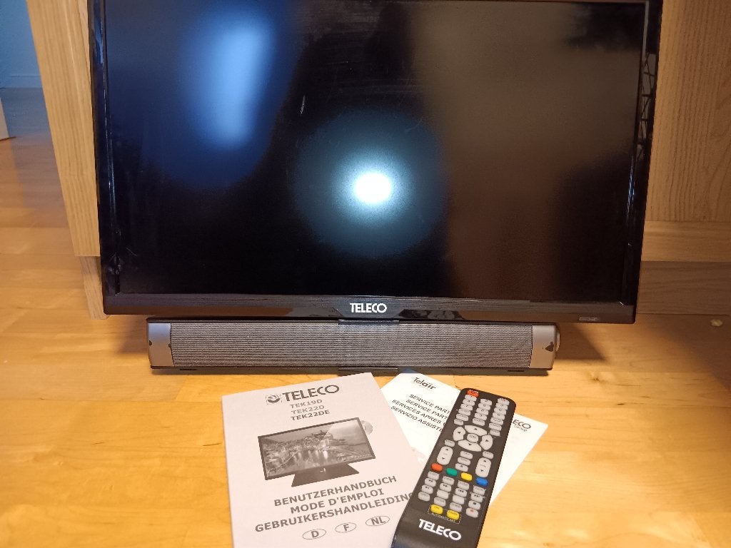 TELECO TEK22DE TV & DVD & Soundbar, Caravans en Kamperen, Camper-accessoires, Gebruikt, Ophalen