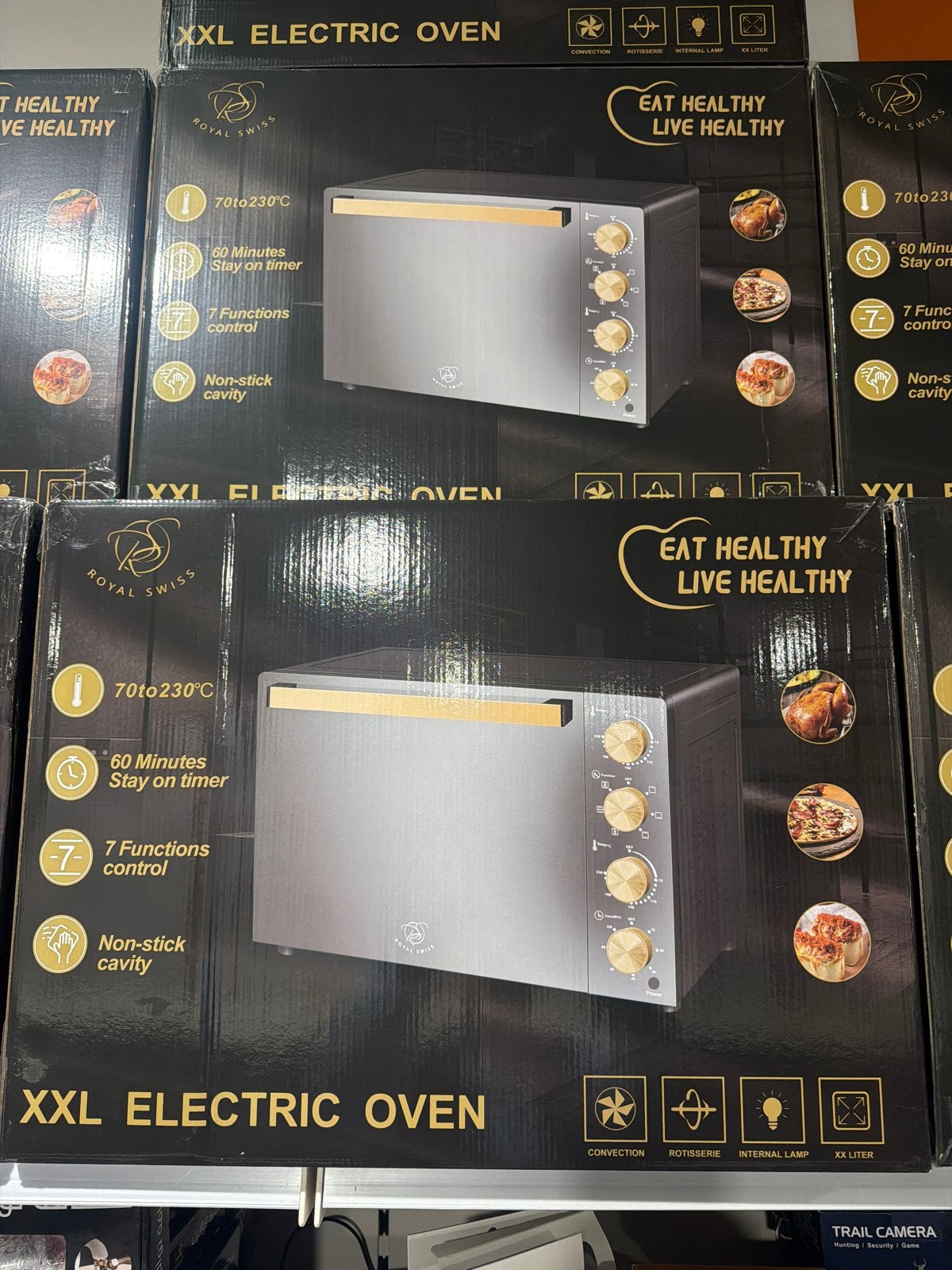 Royal Swiss XXL Elektrische Oven - 7 Functies, Hetelucht