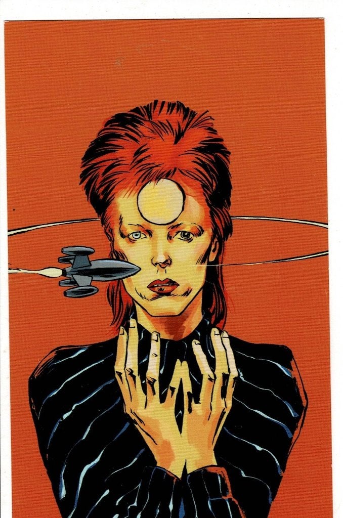 David Bowie Ansichtkaart - Uit David Bowie Agenda 2022, Verzenden, 1980 tot heden, Ongelopen, Sterren en Beroemdheden