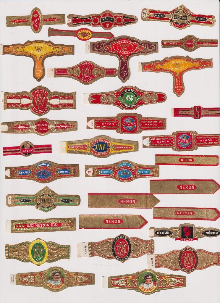sigarenbanden -  NERON + RITMEESTER + MARTINEZ, Ophalen of Verzenden, Zo goed als nieuw, Sigarenbandjes