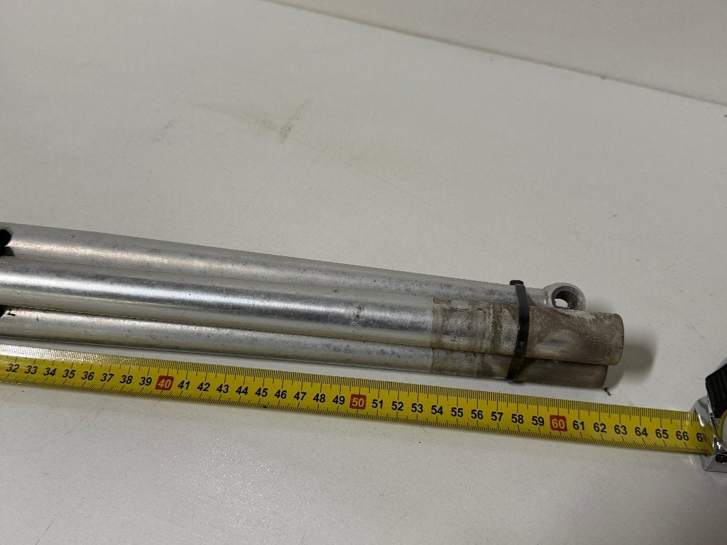 4 x Aluminium scepter 63 cm, Ophalen of Verzenden, Gebruikt, Lijn of Blok