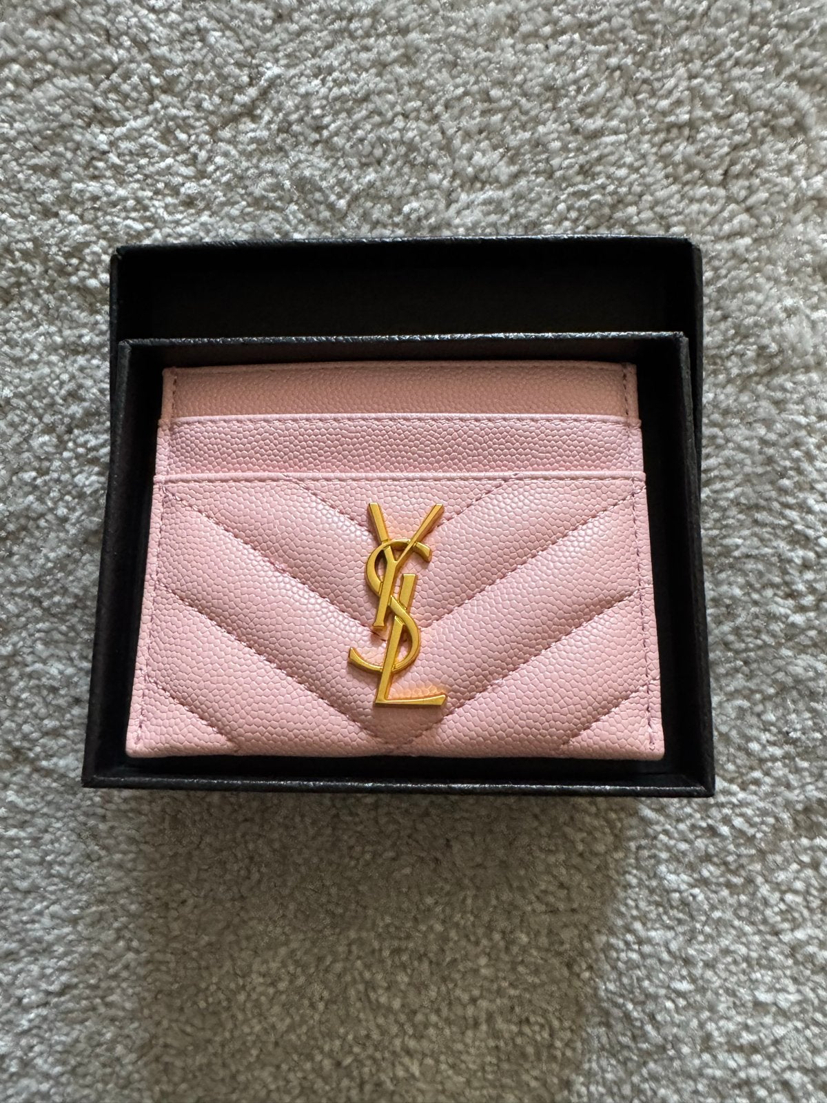 Saint Laurent YSL Cardhouder Roze Nieuw, Overige merken, Nieuw, Ophalen of Verzenden, Roze