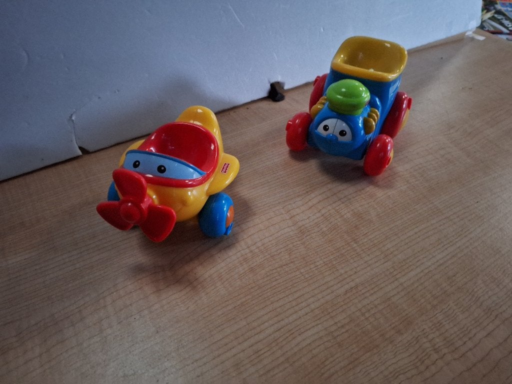 vliegtuigje en tractor fisher price, Ophalen of Verzenden, Zo goed als nieuw, Auto of Voertuig