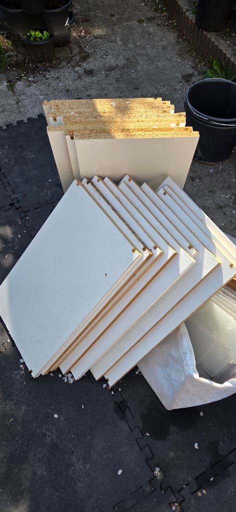 Besta Witte planken/panelen - diverse maten, Gebruikt, Minder dan 25 mm, Ophalen of Verzenden, Plank