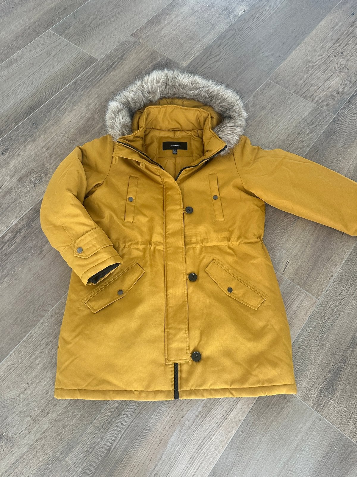 Jas winterjas parka Vero Moda oker Geel maat XL nieuw, Vero Moda, Geel, Maat 46/48 (XL) of groter, Nieuw