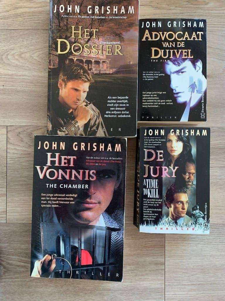 Te koop 4 boeken van John Grisham,, Boeken, Ophalen of Verzenden, Gelezen, John Grisham