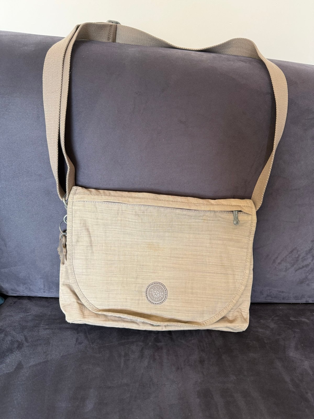 Kipling Schoudertasje - Beige, Ophalen of Verzenden, Gebruikt, Beige, Schoudertasje