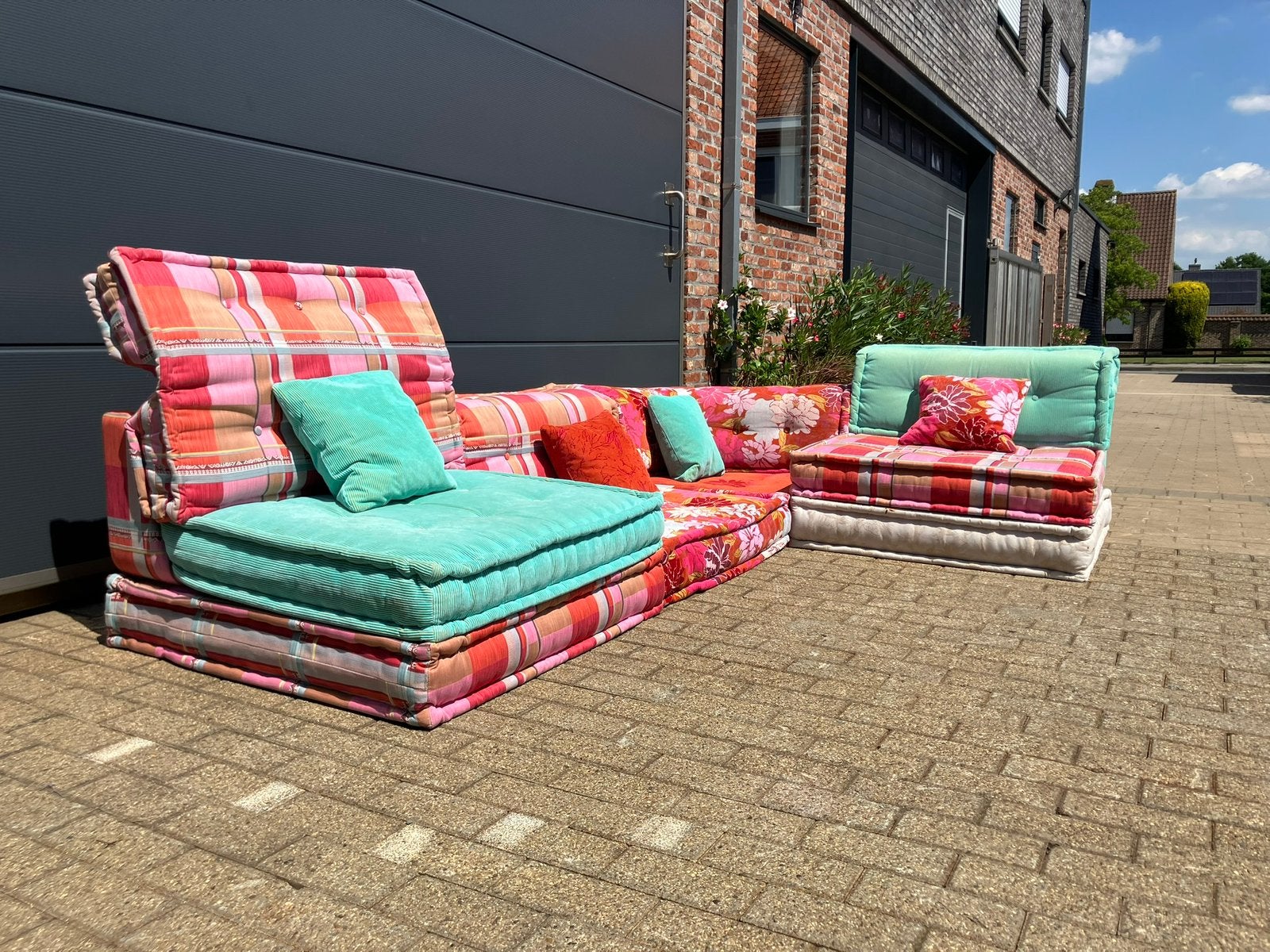 Mah Jong Roche Bobois 10 elementen Kenzo Takada TOPSTAAT!!, Huis en Inrichting, Fauteuils, Ophalen of Verzenden, Togo leolux sede cassina b&b italia artifort knoll vitra edra