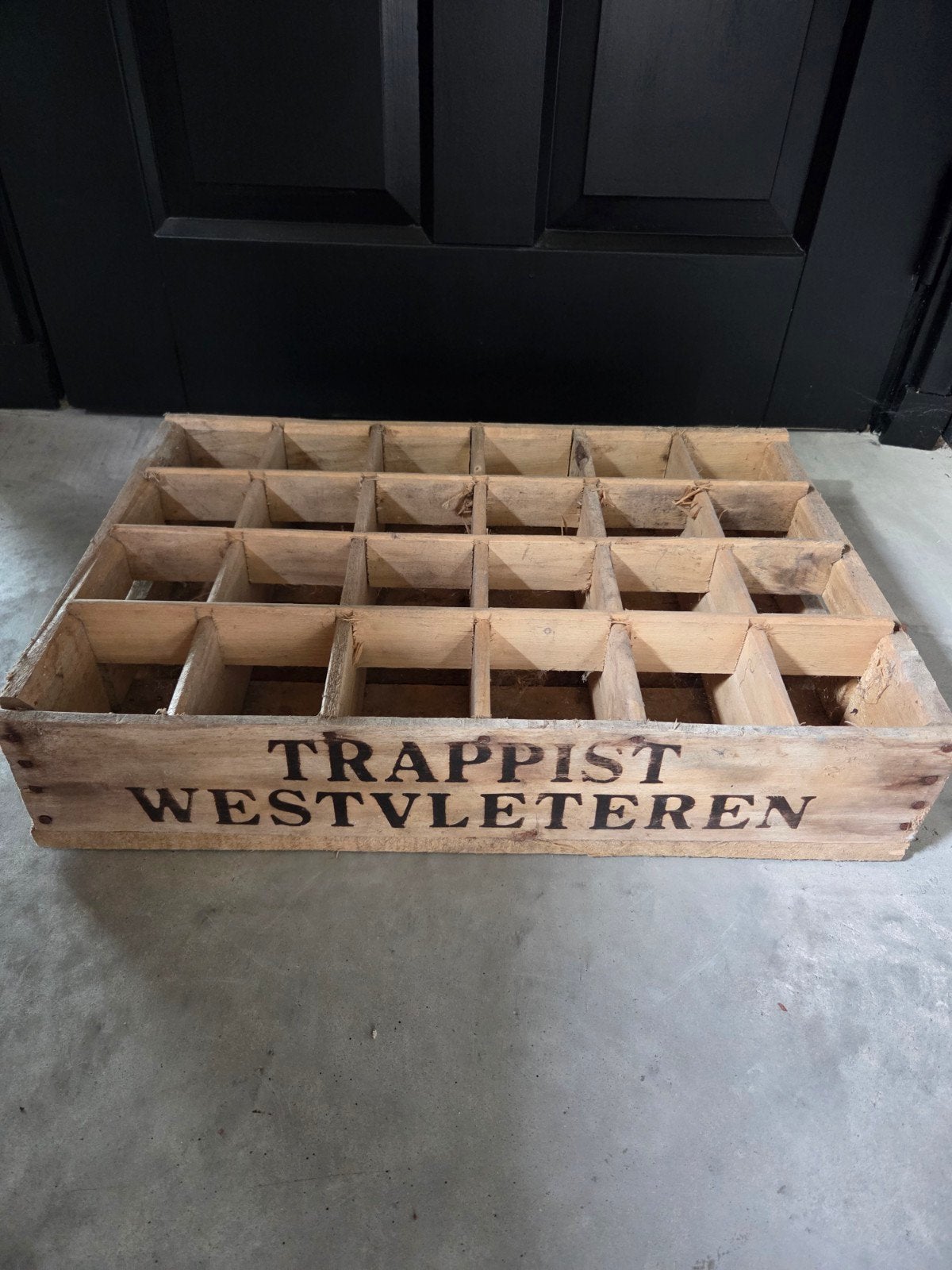 Westvleteren houten krat bak, Verzamelen, Biermerken, Ophalen, Zo goed als nieuw, Overige typen, Overige merken
