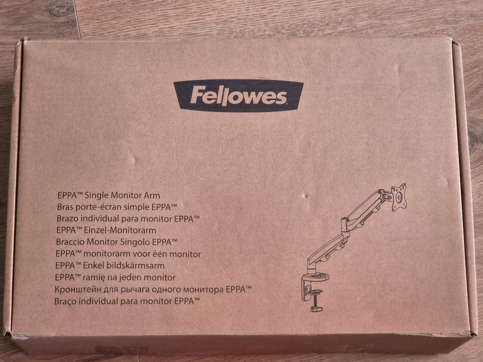 Fellowes single monitor arm EPPA 9683201 Wit, Ophalen of Verzenden, Nieuw