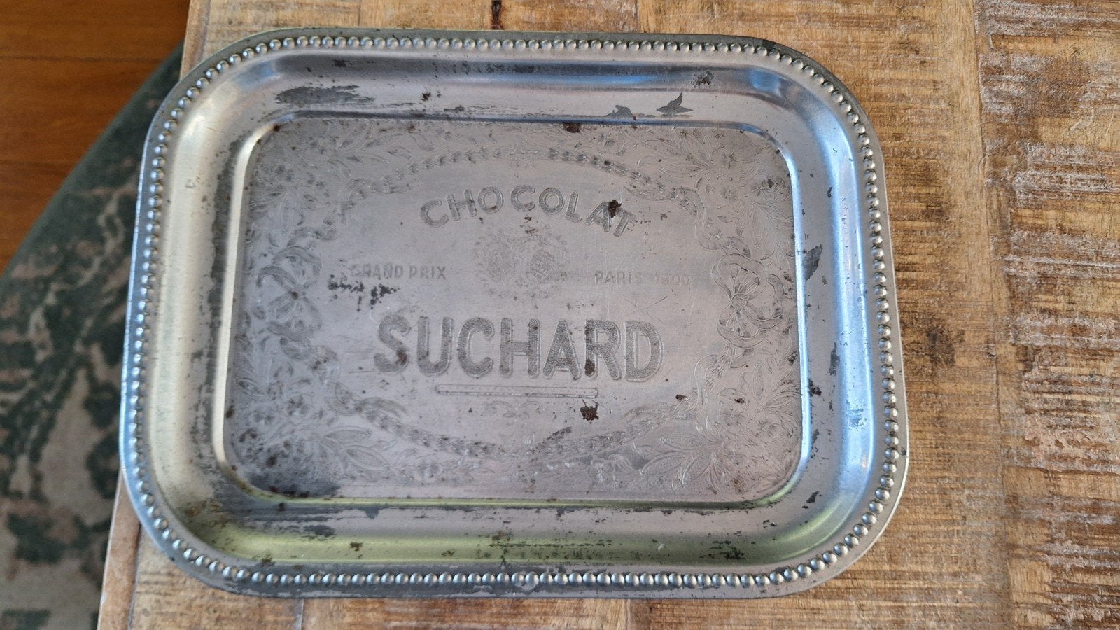 antieke Suchard chocolat dienblad, zie foto's, Ophalen of Verzenden