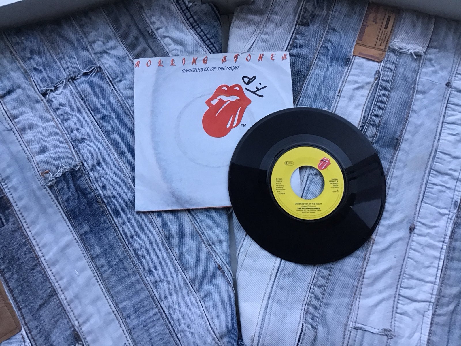 The Rolling Stones - Undercover Of The Night 7" Vinyl, Gebruikt, 7 inch, EP, Rock en Metal