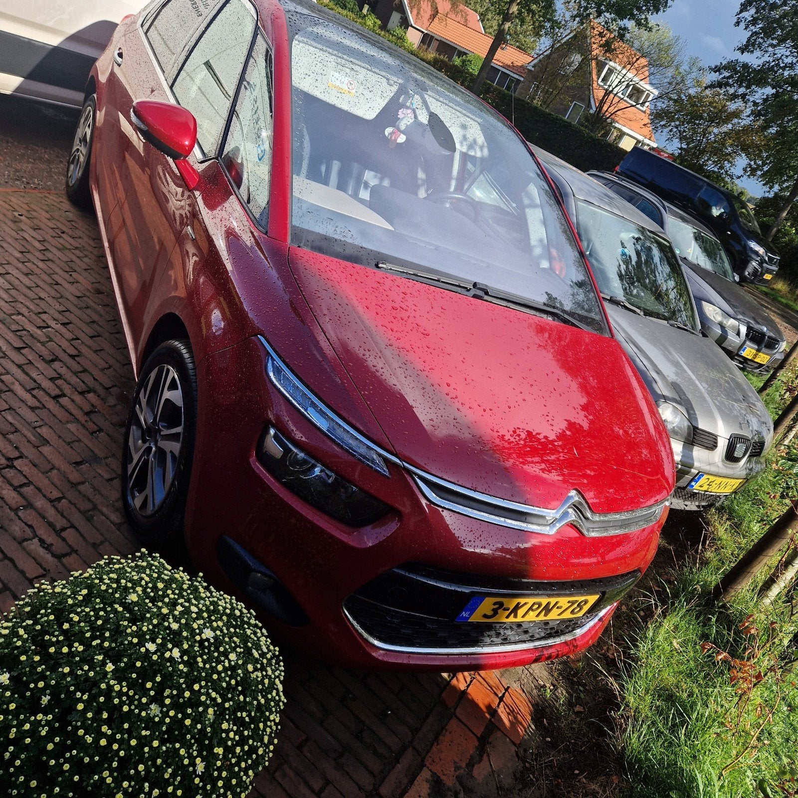 Citroën C4 1.6 THP 2013 Rood, Auto's, Voorwielaandrijving, Beige, Handgeschakeld, Particulier