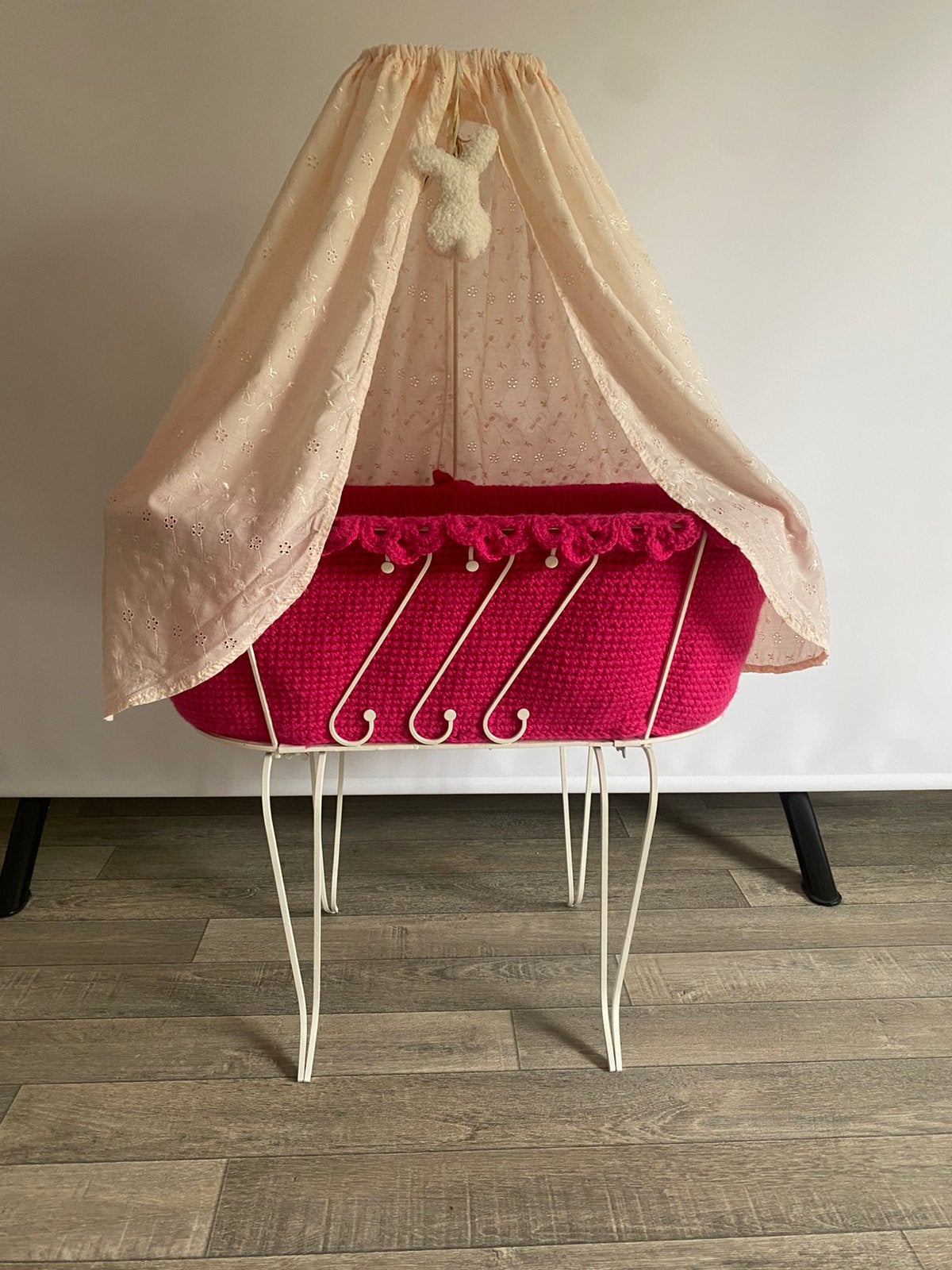 Vintage poppenwieg, Ophalen, Zo goed als nieuw, Babypop