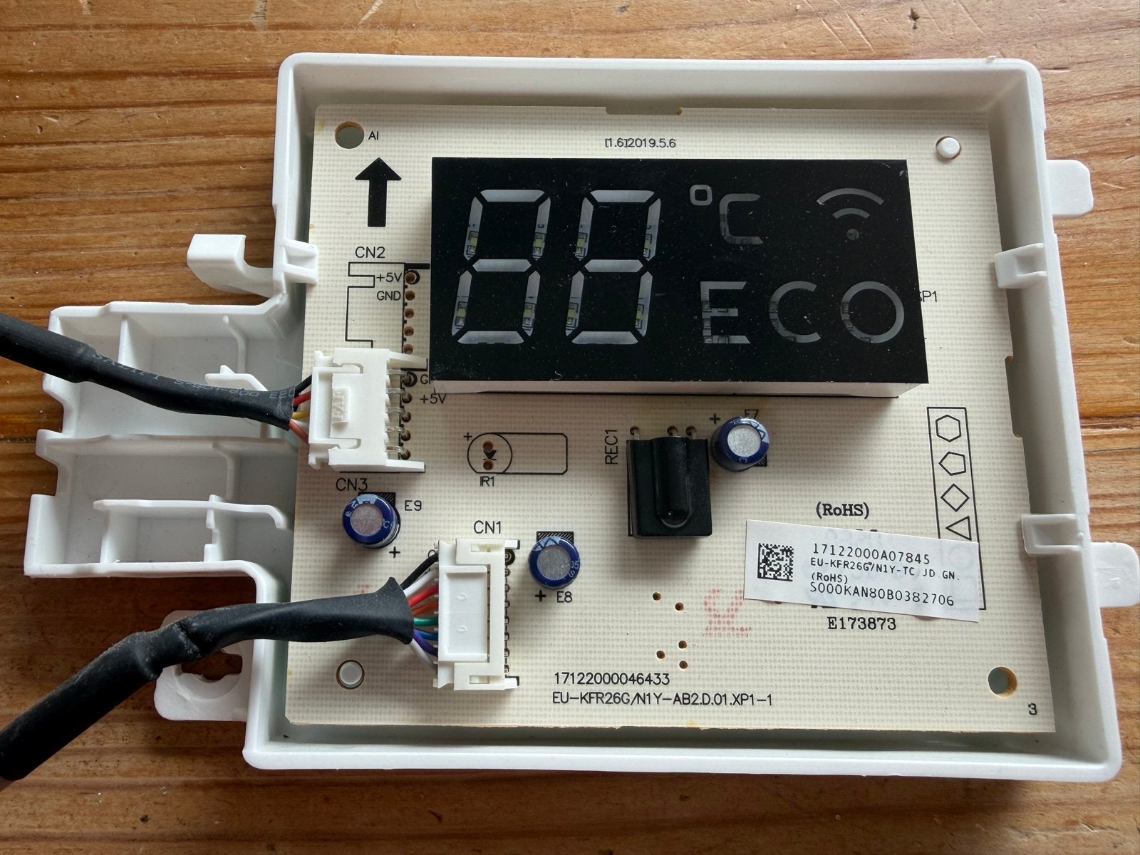 Printplaat incl. WiFi-module voor MaxiCool wandairco., 3 snelheden of meer, Ophalen of Verzenden, Zo goed als nieuw, Energieklasse A of zuiniger
