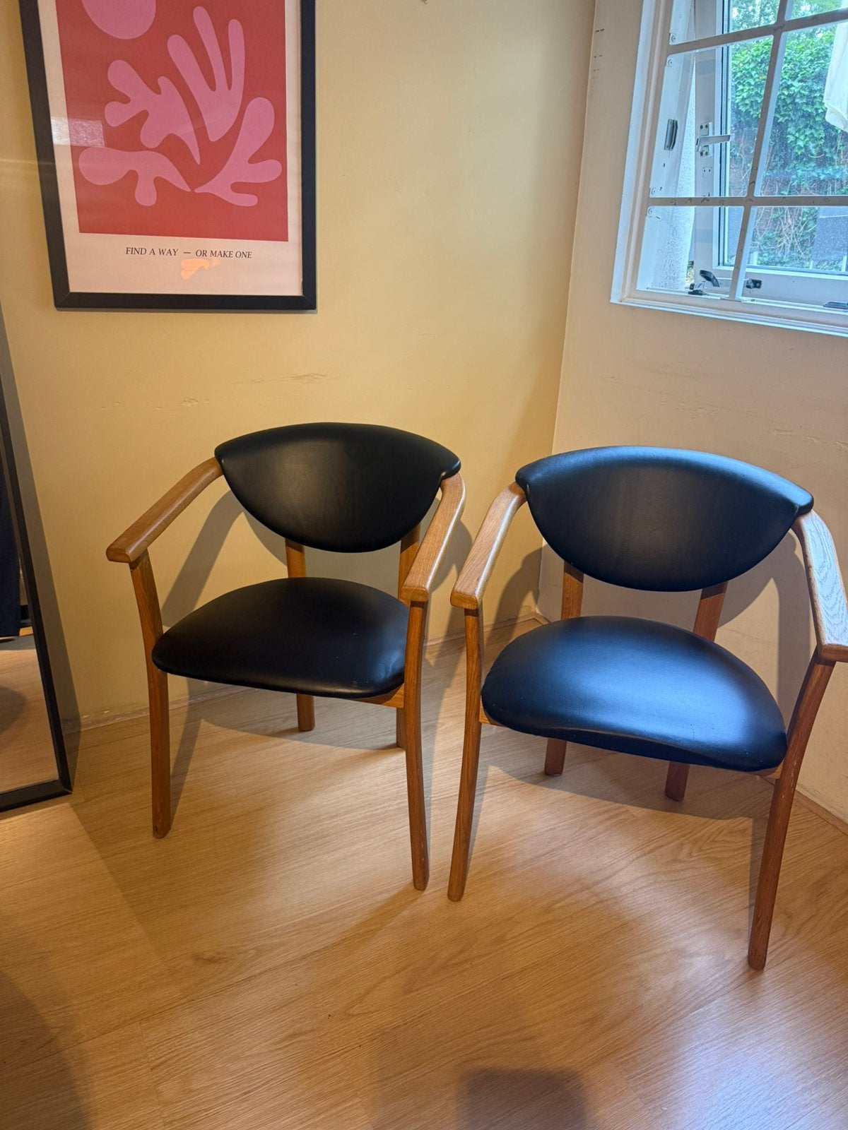 Scandinavisch Design Eetstoelen, Ophalen, Scandinavisch design, Twee, Bruin