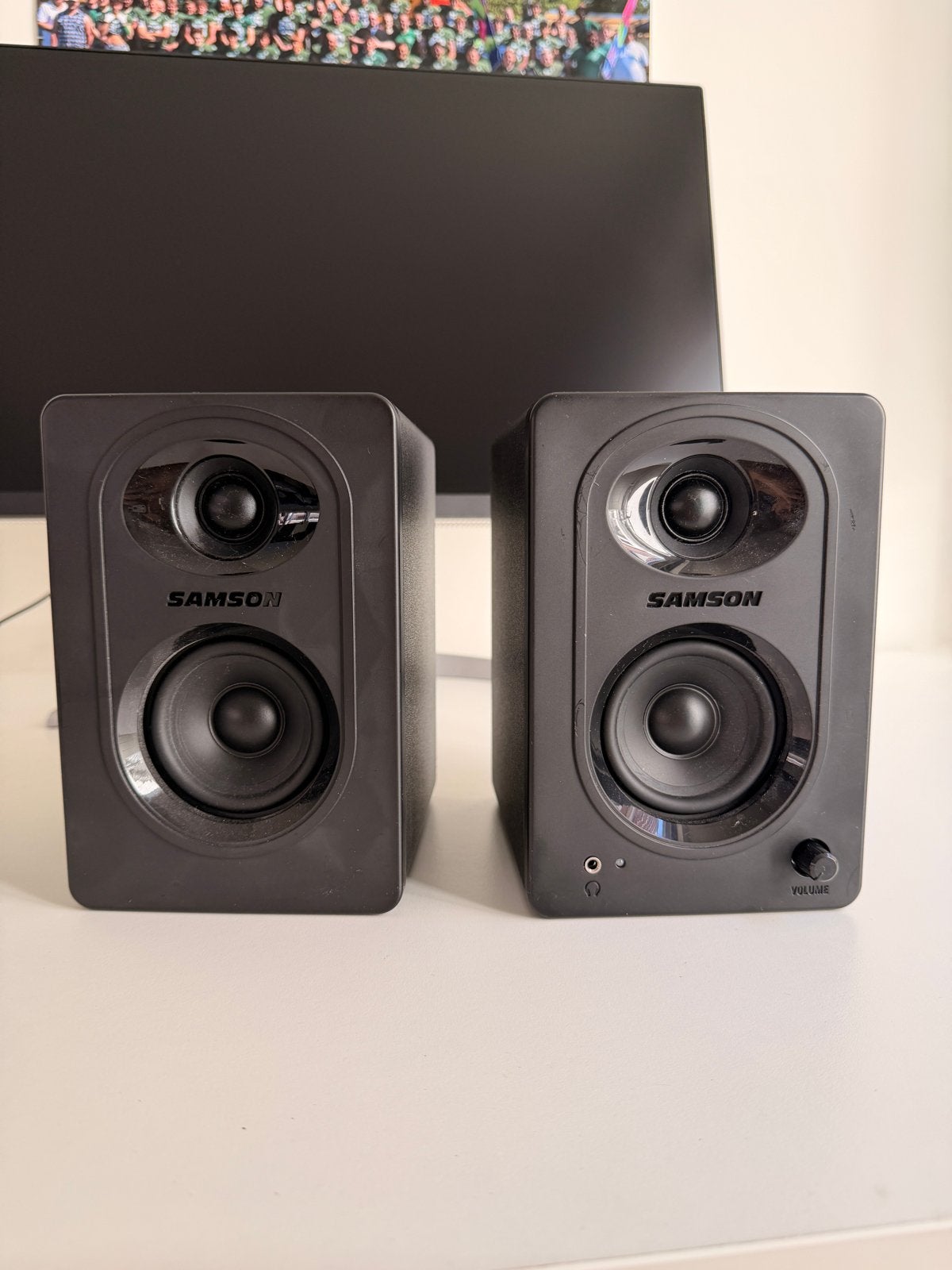 Samson MediaOne M30 Studio Monitoren met alle kabels, Audio, Tv en Foto, Luidsprekers, Zo goed als nieuw, Studiomonitor, Minder dan 60 watt