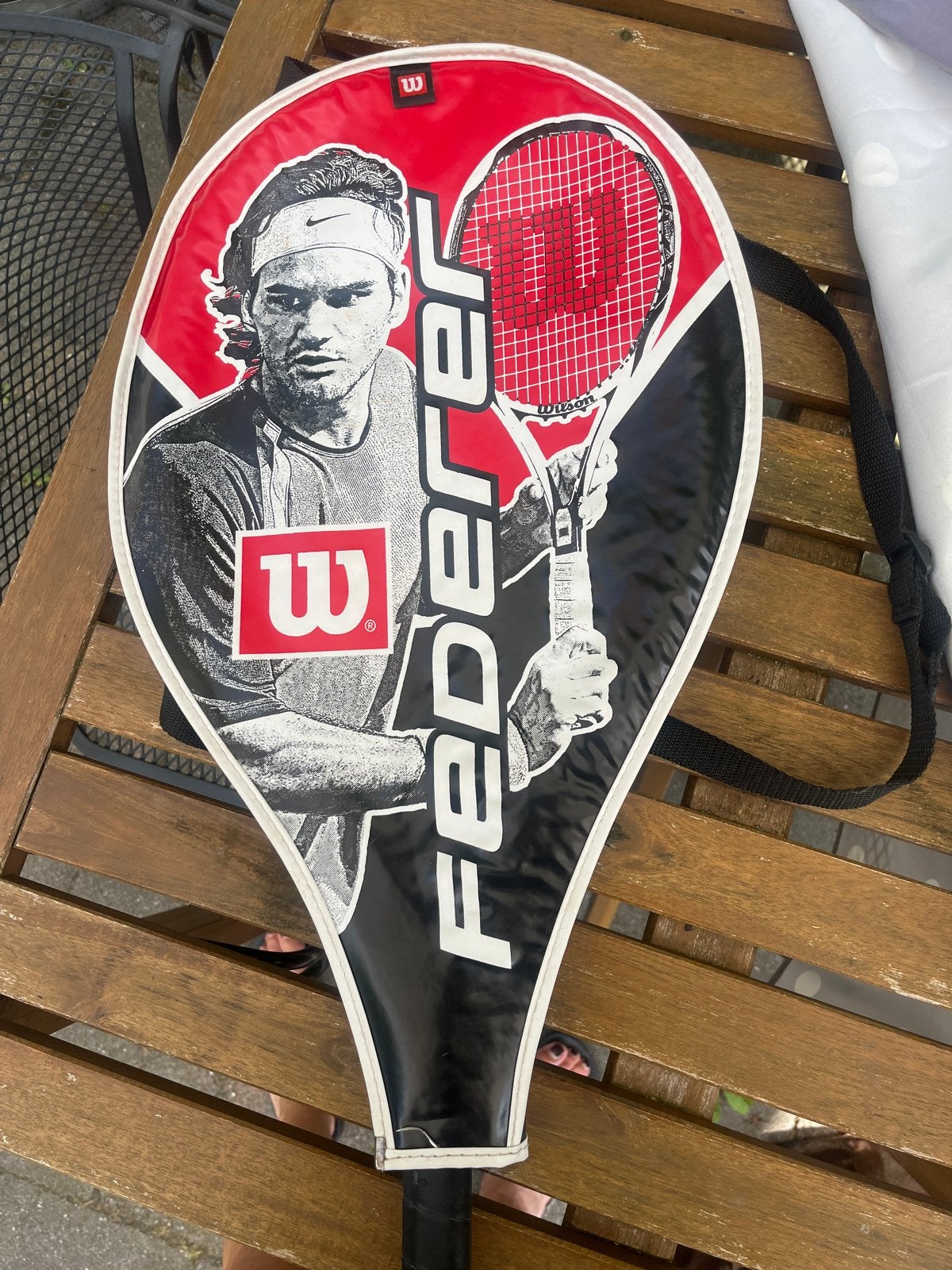 Wilson Titanium junior tennisracket met hoes, Ophalen of Verzenden, Gebruikt, Racket, Wilson