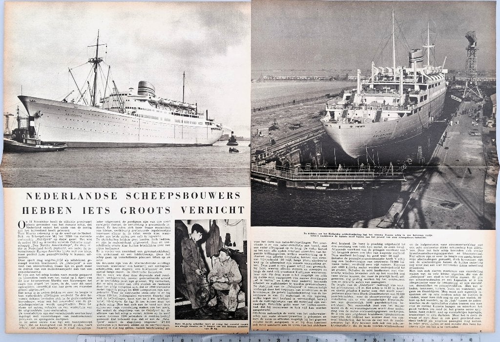 Amsterdam1949; de bouw van de Oslofjord bij NDSM was groots, Verzenden, 1940 tot 1960, Gebruikt, Overige onderwerpen