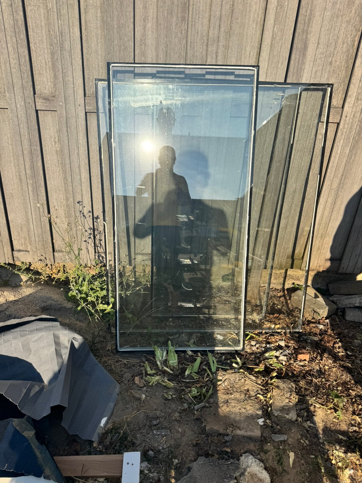 dubbel glas 3 stuks.  GRATIS OP TE HALLEN !!, Ophalen, Zo goed als nieuw, Gevelraam of Ruit, Minder dan 80 cm