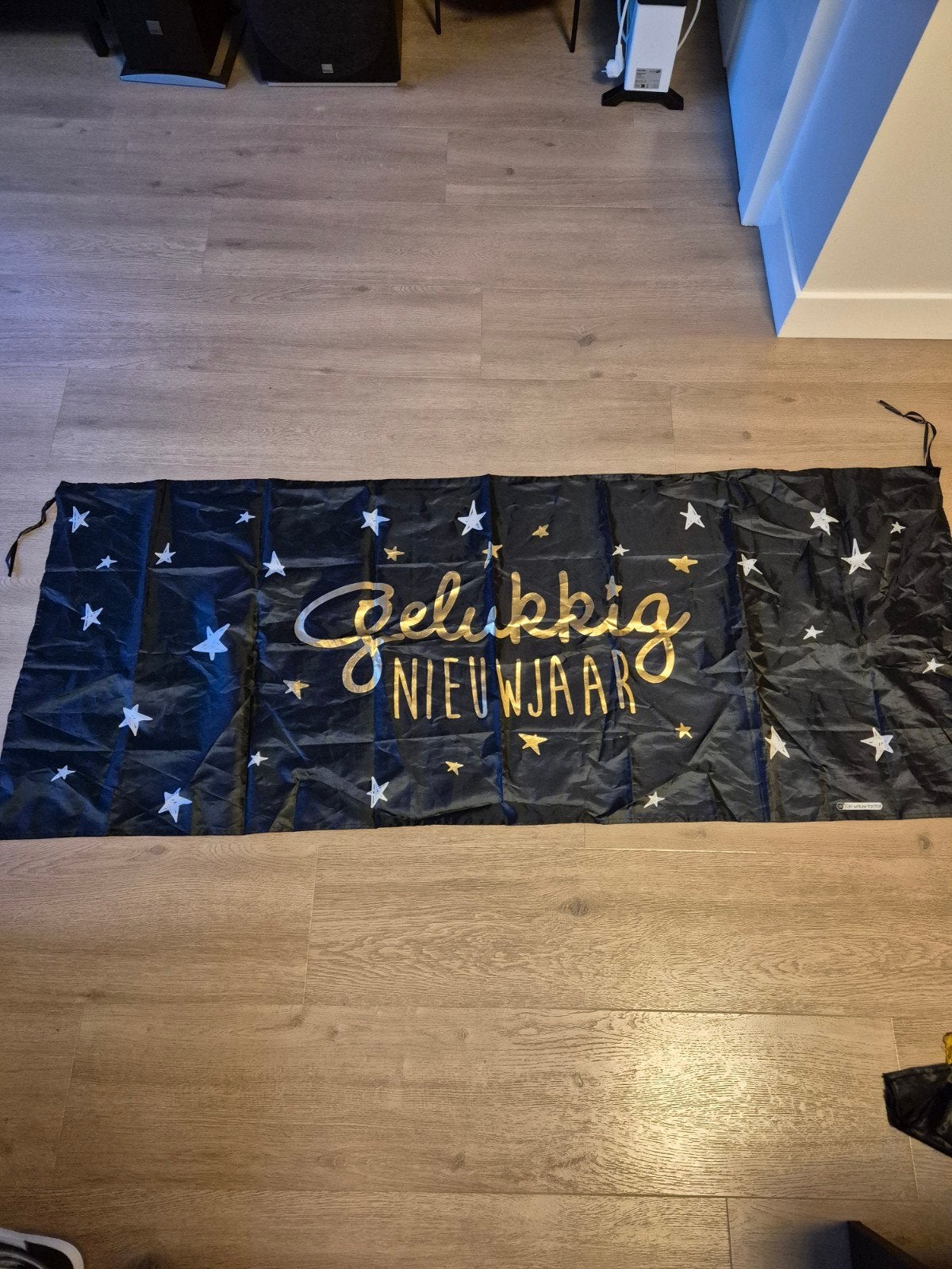 Gelukkig Nieuwjaar vlag, Diversen, Ophalen of Verzenden, Zo goed als nieuw