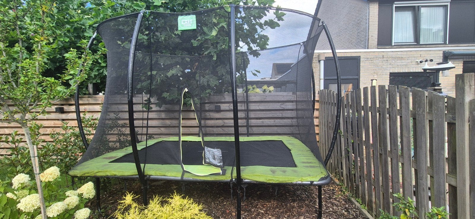 EXIT Toys trampoline met veiligheidsnet, Kinderen en Baby's, Speelgoed | Buiten | Trampolines, Ophalen, Gebruikt