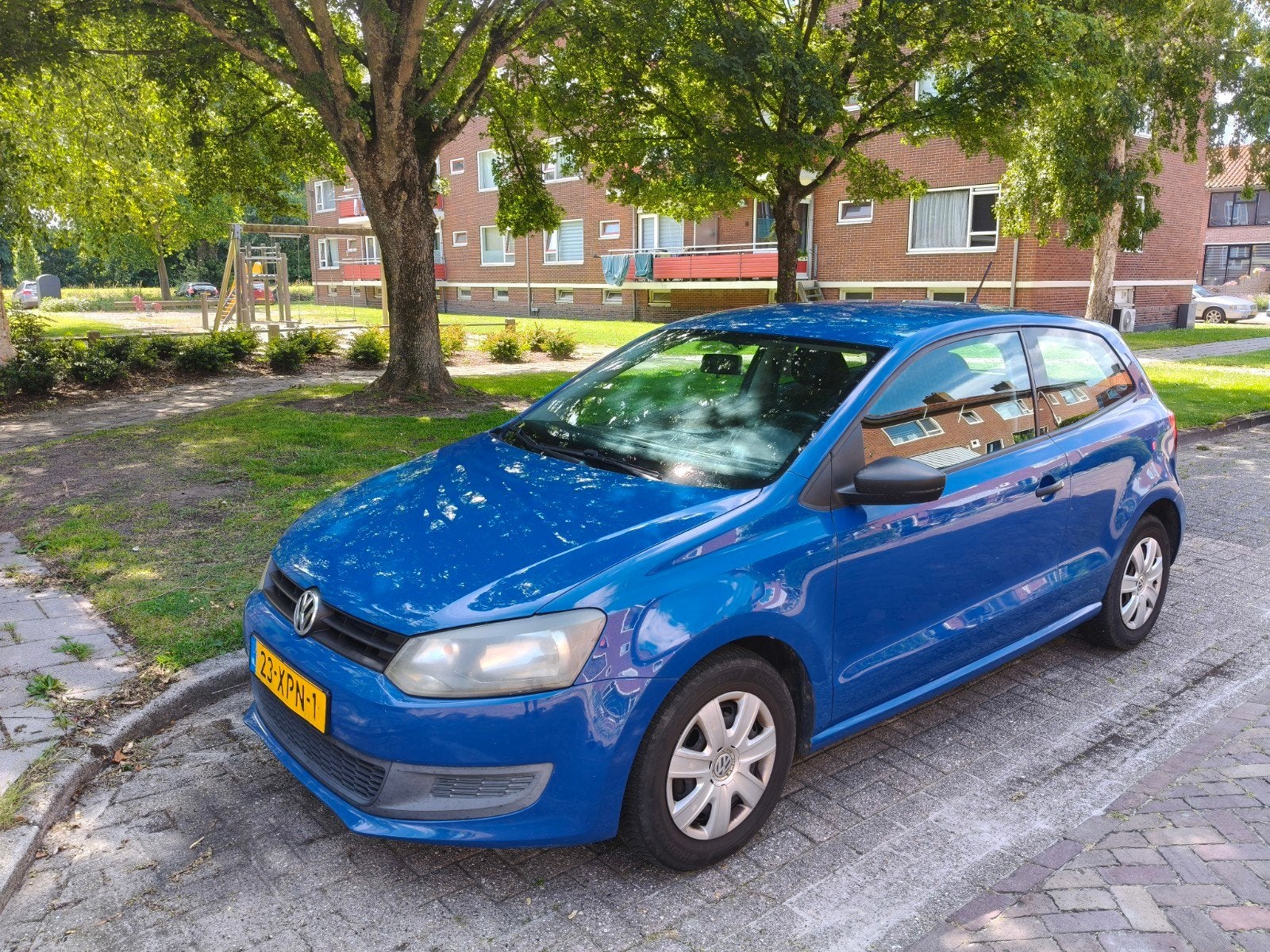 Volkswagen Polo 1.2 TSI, Voorwielaandrijving, 40 €/maand, 4 cilinders, Blauw