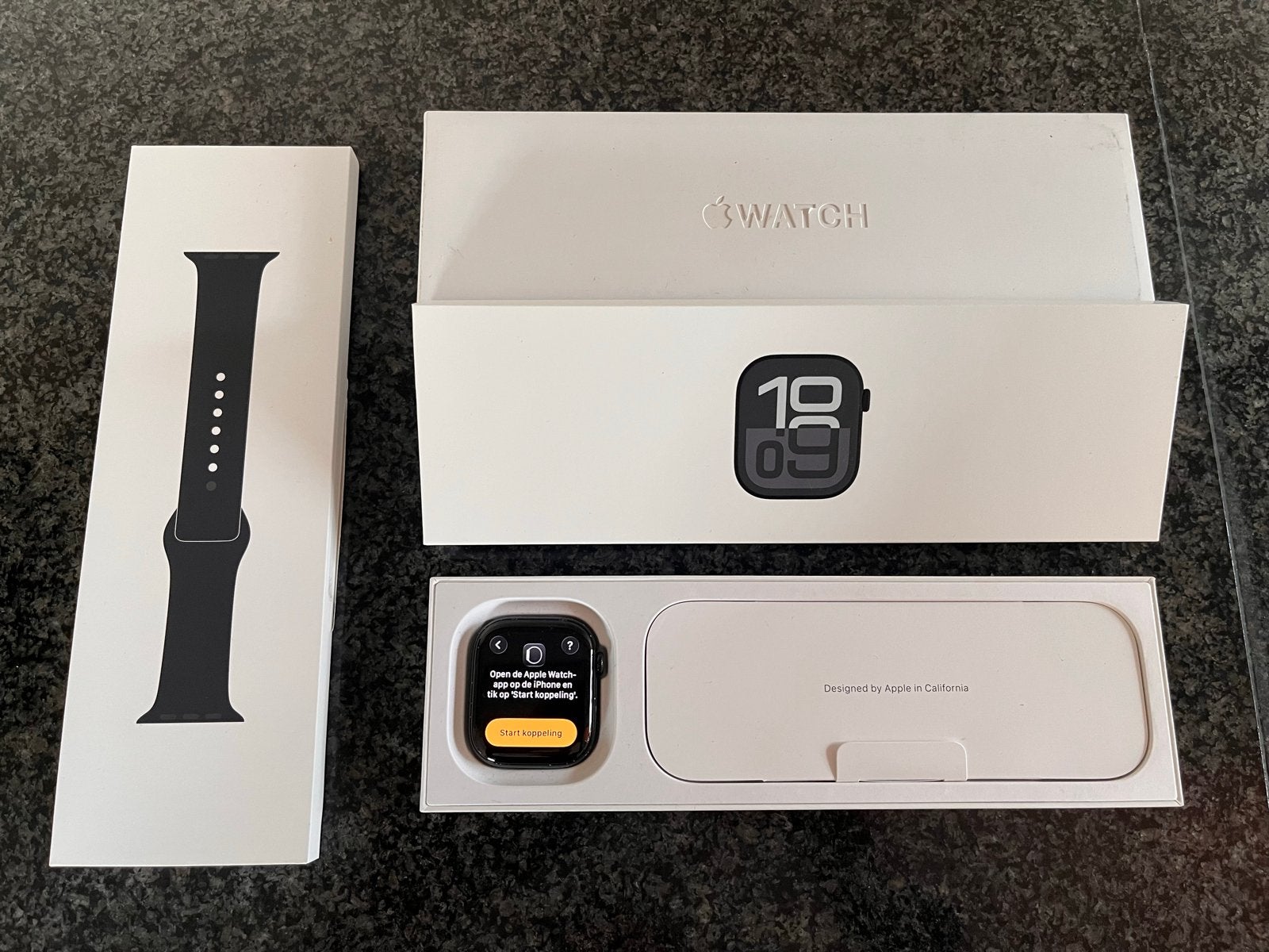 Apple Watch Series 10 46mm Zwart GPS, Gebruikt, Zwart, IOS, Ophalen of Verzenden