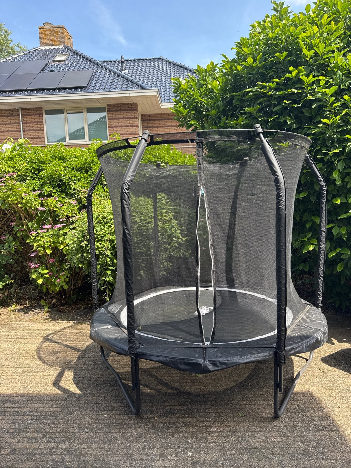 Trampoline met veiligheidsnet, nieuwe staat, Ophalen, Zo goed als nieuw