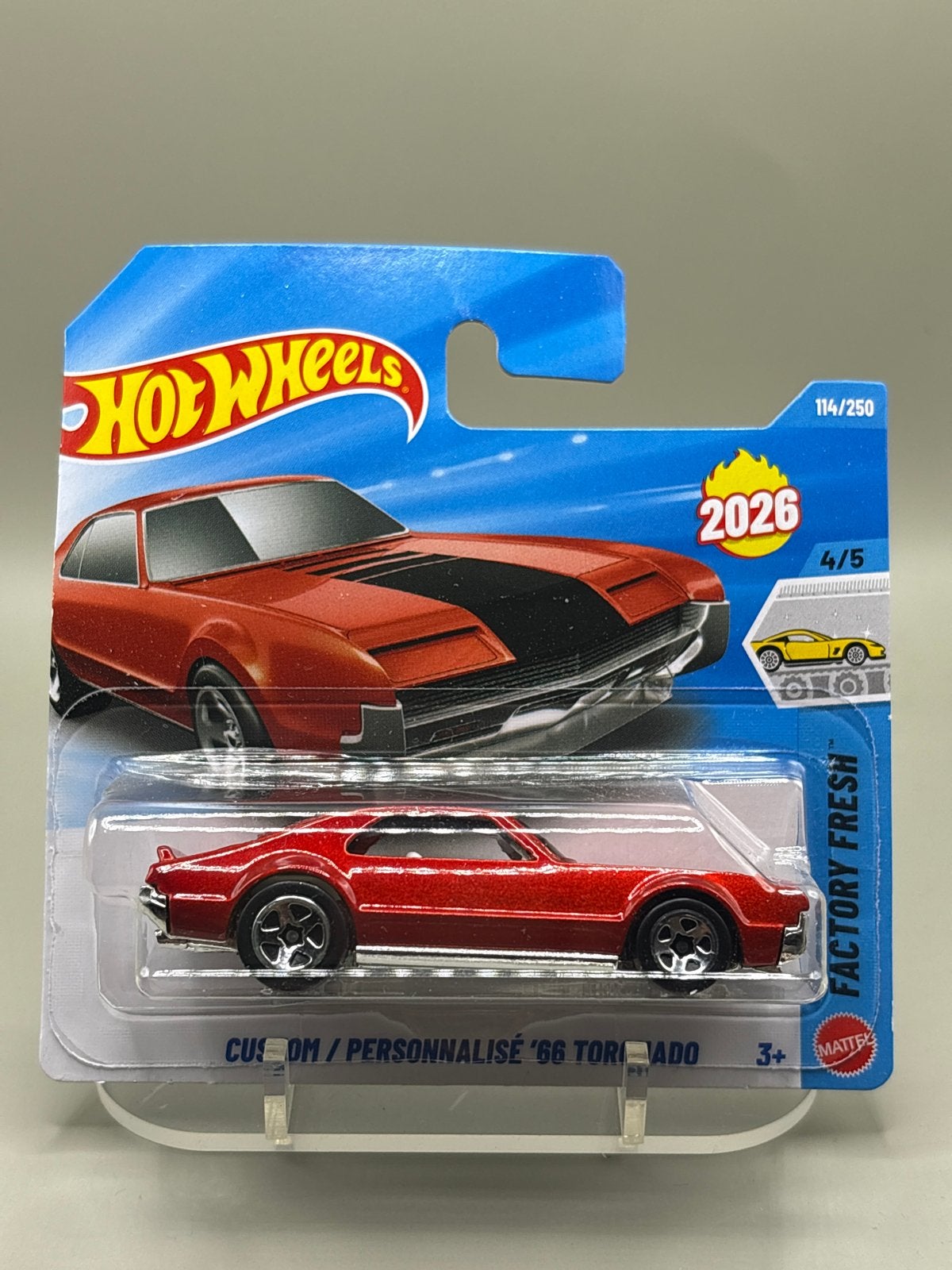 Hot Wheels 2026 Custom '66 Toronado Rood Factory Fresh, Auto, Nieuw, Ophalen of Verzenden, Mattel