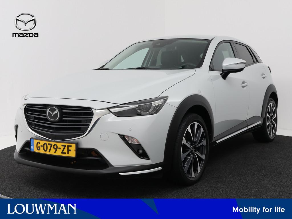 Mazda CX-3 2.0 SkyActiv-G 120 GT-M | BOSE | ACC | Stoel -/-, Auto's, Mazda, 4 cilinders, Leder en Stof, Wit, Origineel Nederlands
