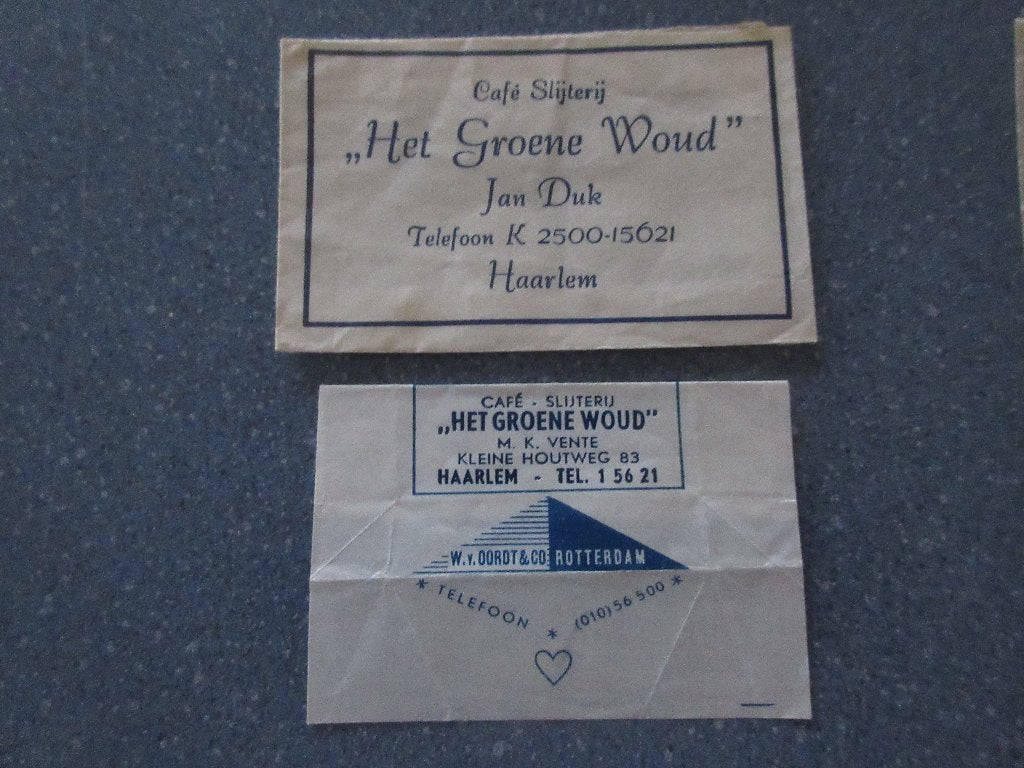 2 x Haarlem, café-slijterij Het Groene Woud, Verzenden, Nederland