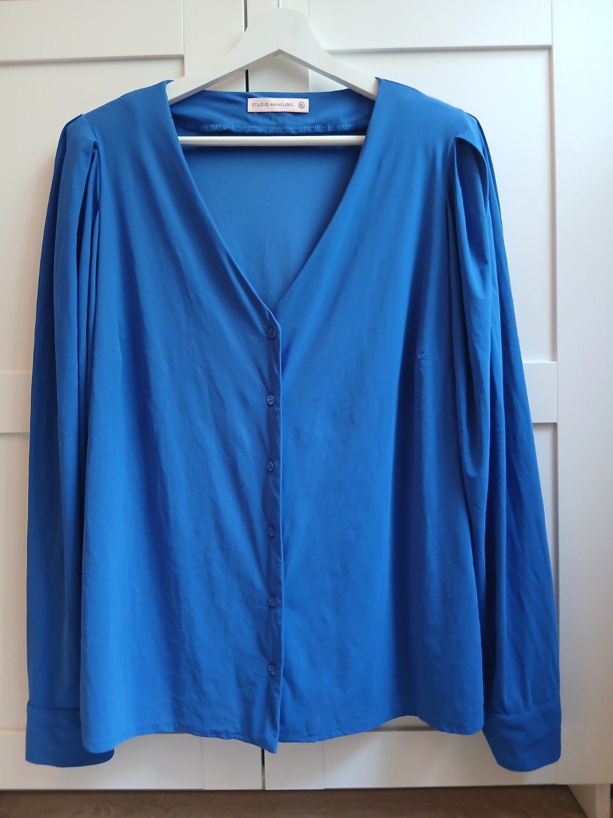 travelstof blouse Studio Anneloes, Studio Anneloes, Blauw, Maat 46/48 (XL) of groter, Ophalen of Verzenden