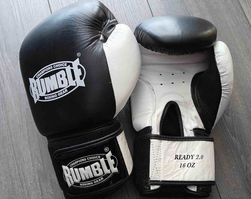 Rumble kick/-bokshandschoenen echt leer 16 OZ, Overige, Nieuw, Ophalen of Verzenden, Vechtsportmateriaal