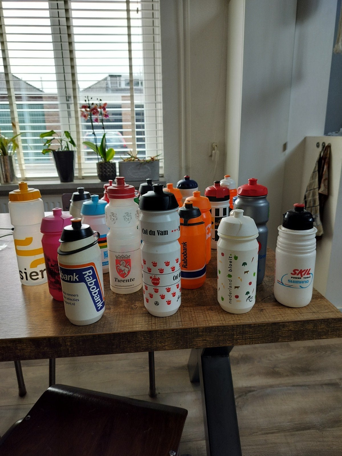 Diverse bidons - Rabobank, Col du Vam, Skil Shimano, Ophalen of Verzenden, Gebruikt