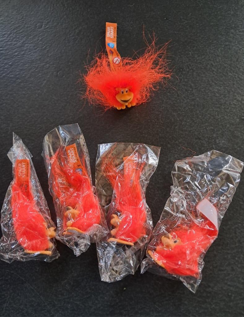 Vintage oranje Welpie EK voetbal 5x, Verzamelen, Poppetjes en Figuurtjes, Ophalen of Verzenden, Nieuw