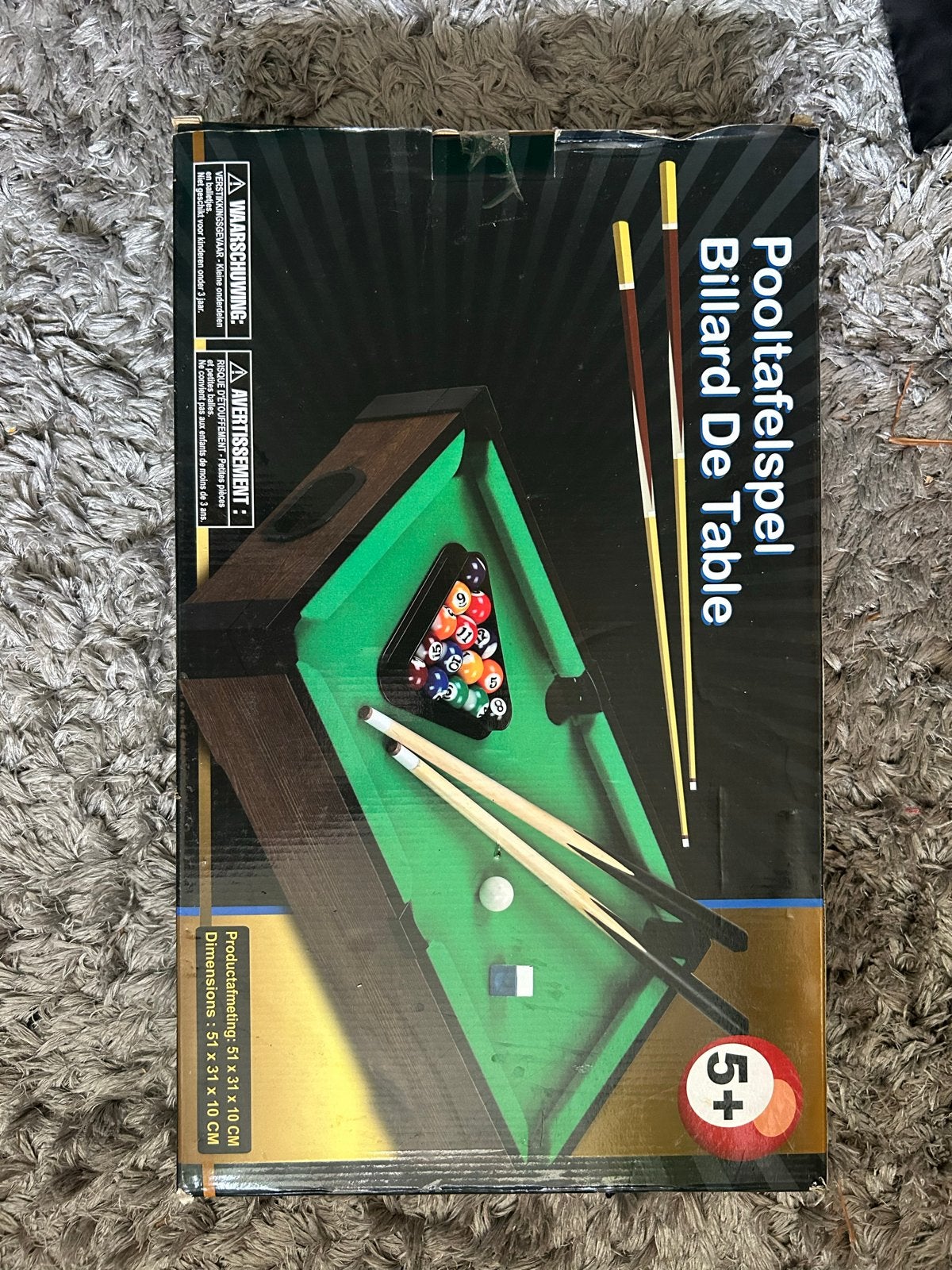 Pooltafelspel Biljard De Table - Nieuw in doos, Verzenden, Nieuw, Pooltafel