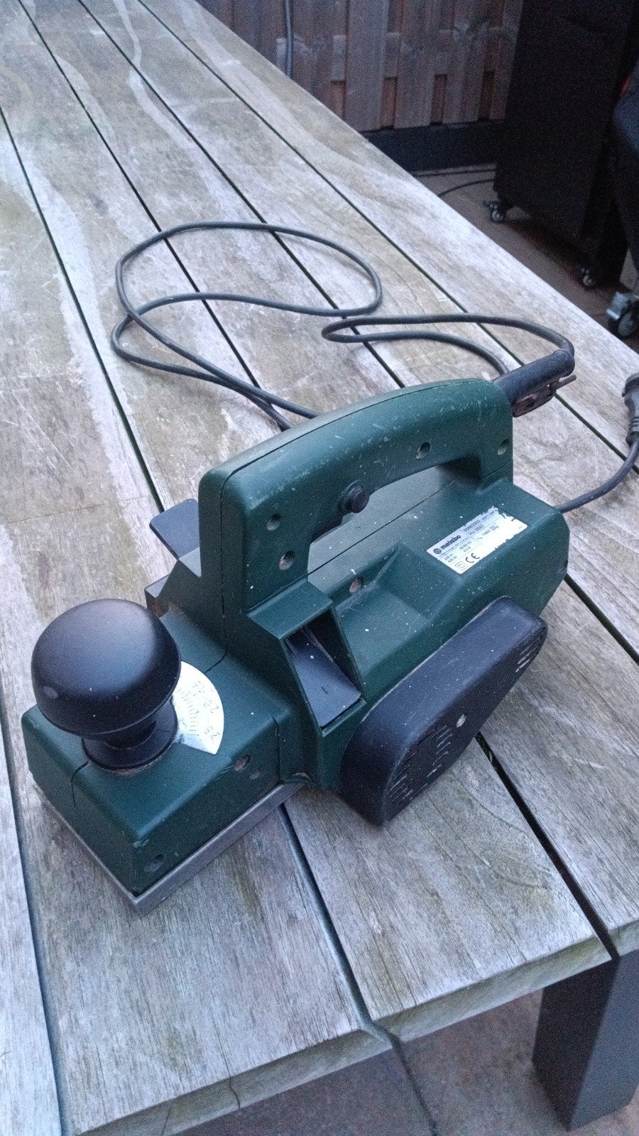 Metabo Ho 0882 elektrische schaafmachine 800W, Ophalen of Verzenden