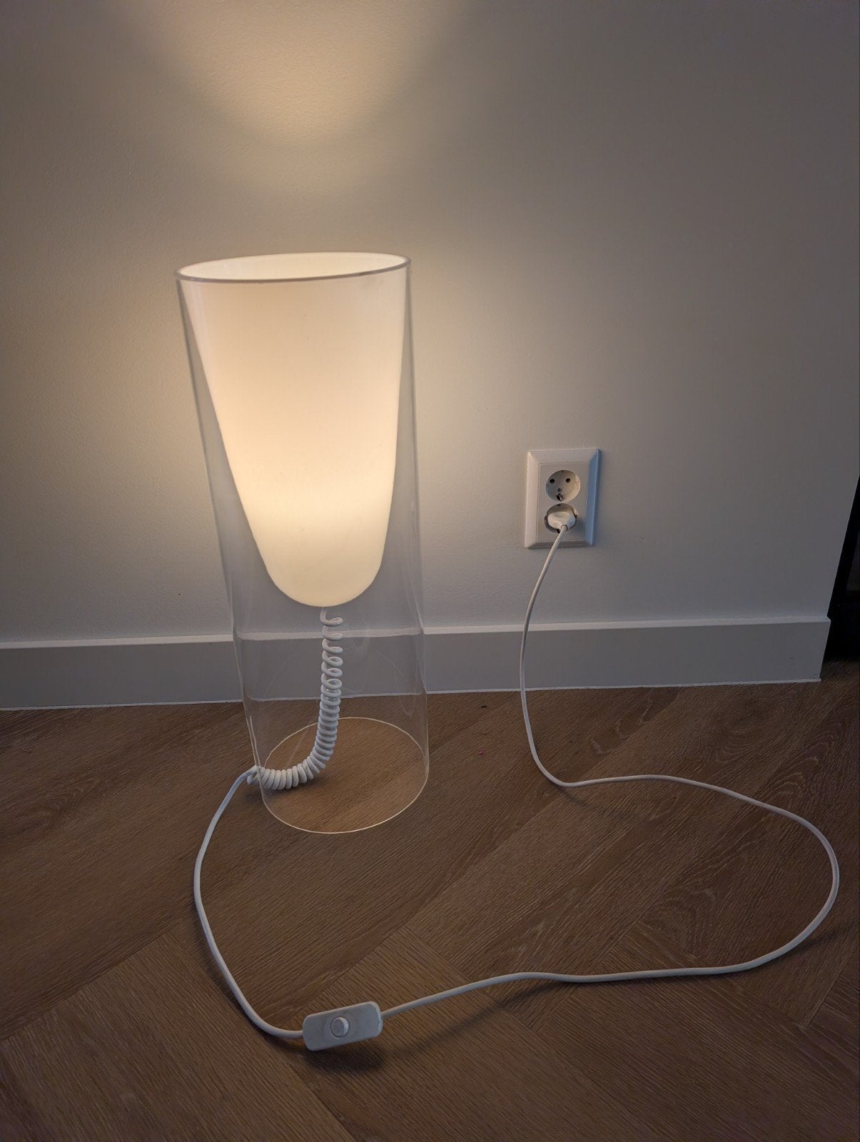 Kartell Toobe Tafellamp - Transparant Design, Ophalen, Gebruikt, E27 (groot), Sfeerlamp